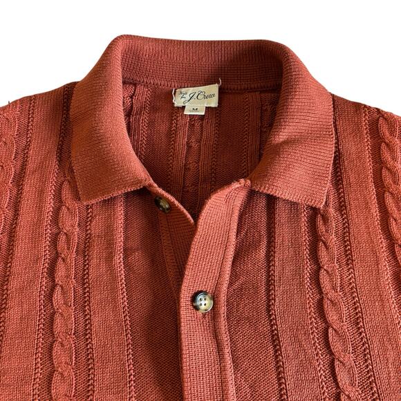 J. Crew Rust Short Sleeve Cardigan - Picture 2 of 10
